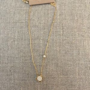 New never worn necklace. Beautiful clover with crystals